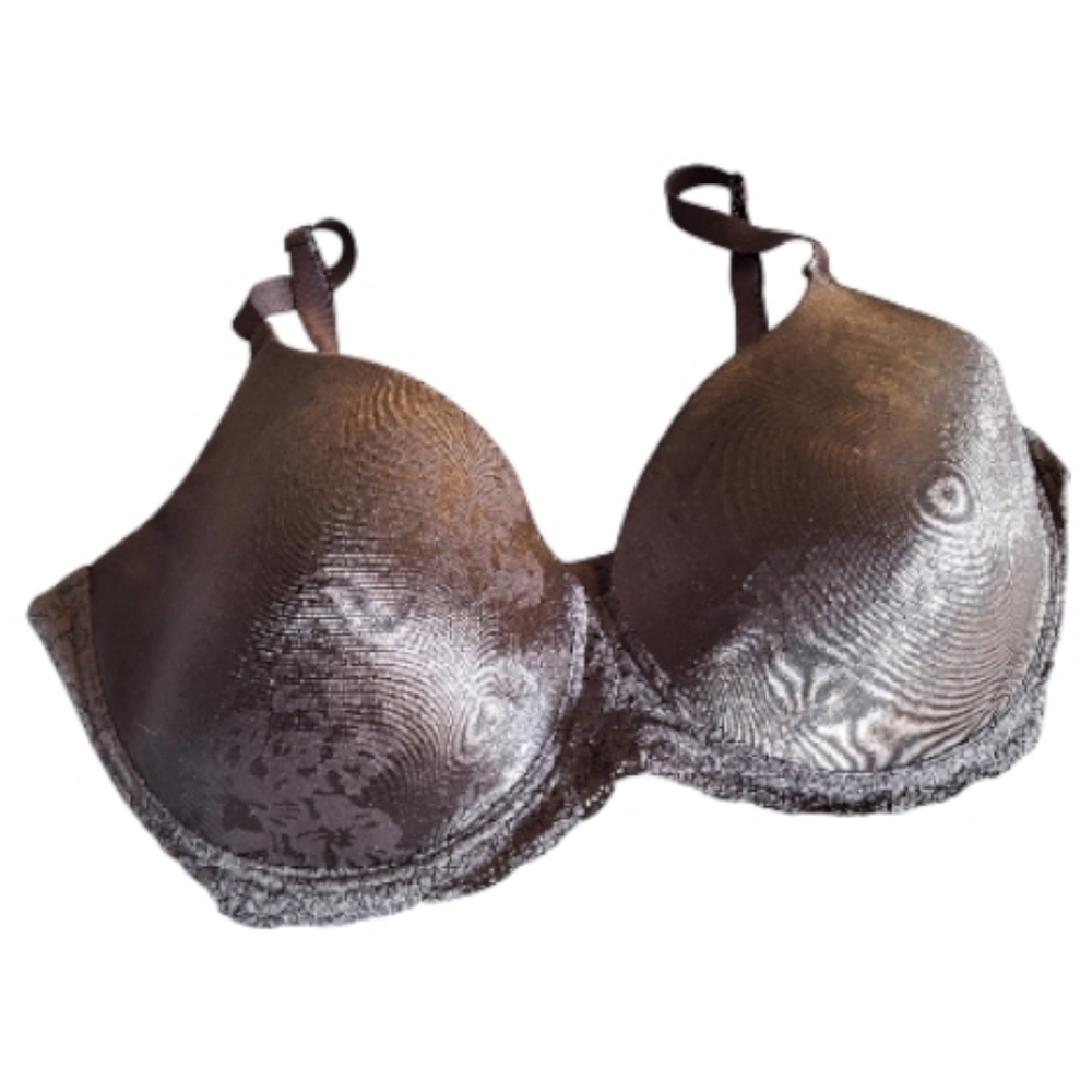 Delta Burke Shimmering Bronze Full Coverage Underwire Bra - Size 42D